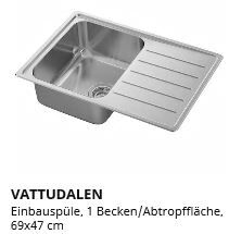 IKEA Spüle mit abtropffläche